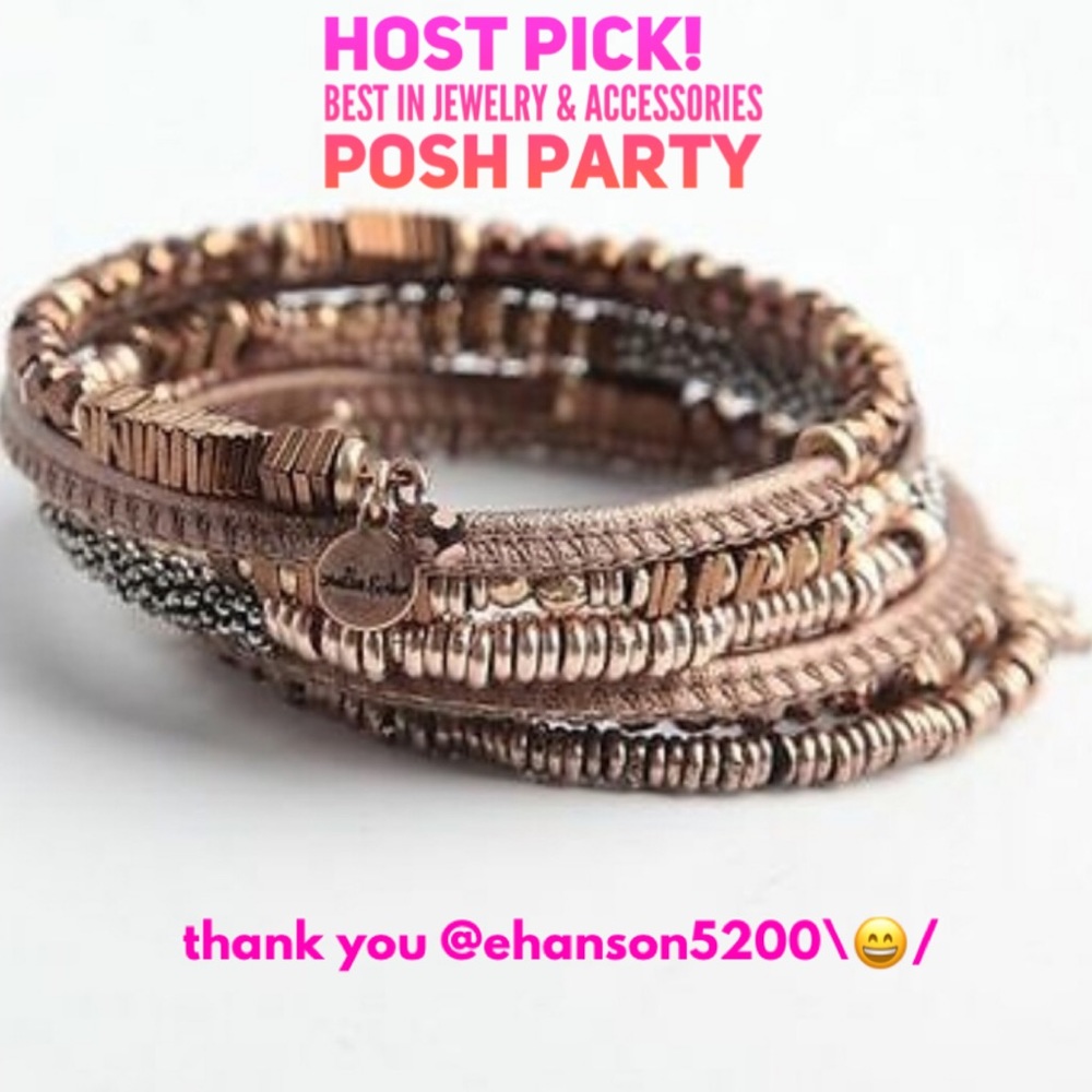Stella & Dot Jarne Coil Bracelet Bronze Rose Gold Retired - Picture 2 of 9